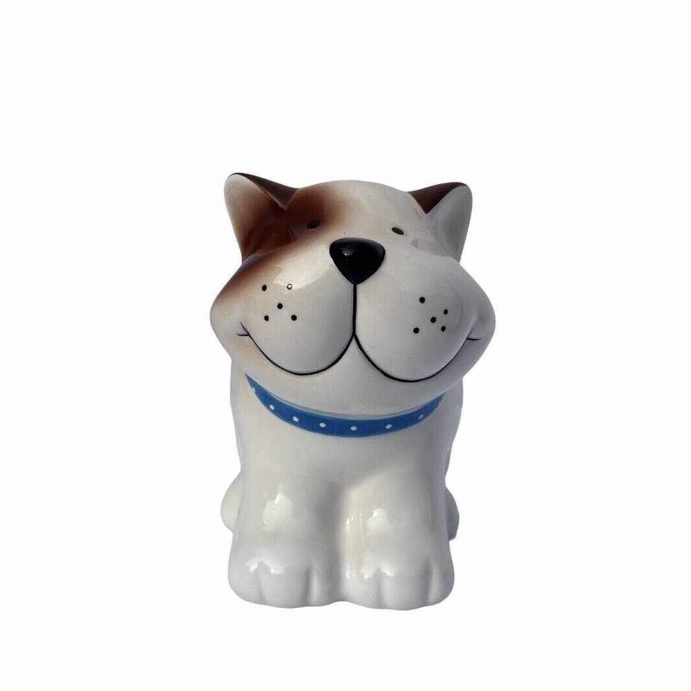 DEPARTMENT 56 Ceramic Vintage Kitty Cat With Fish Coin Bank - CUTE!